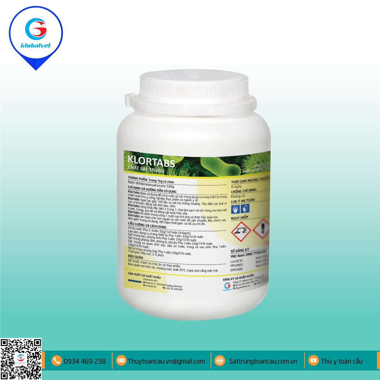 KLORTABS - VIÊN KHỬ TRÙNG NƯỚC ĐẾN TỪ ĐAN MẠCH