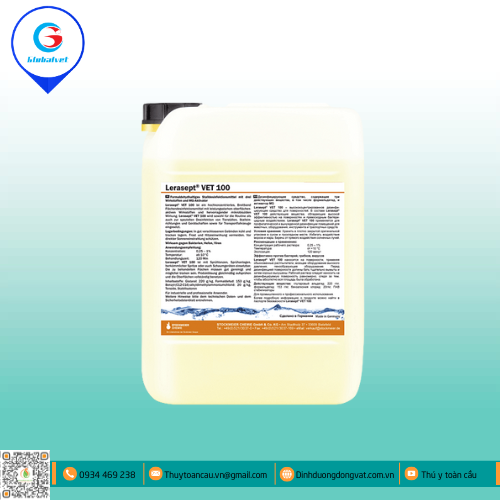 LERASEPT VET 100  SÁT TRÙNG MẠNH CHỨA FORMALDEHYDE